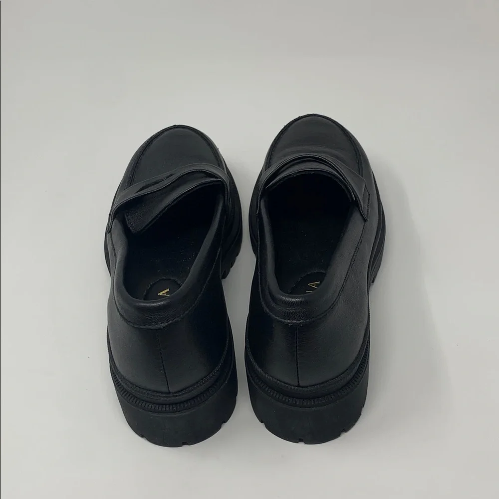 Patina Black Leather Loafers - Picture 6 of 7